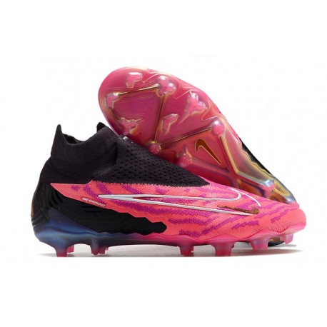 Nike Gripknit Phantom GX Elite DF FG Rosa Svart