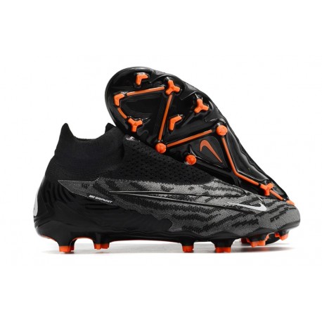 Nike Gripknit Phantom GX Elite DF FG Black Pack - Svart Vit Grå