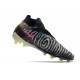 Nike Gripknit Phantom GX Elite DF FG Link - Svart Neon Vit Blå