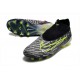 Nike Gripknit Phantom GX Elite DF FG Link - Svart Neon Vit Blå