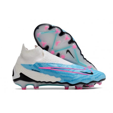 Nike Gripknit Phantom GX Elite DF FG Blast - Blå Rosa Vit Blå