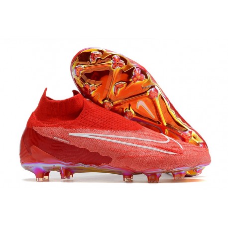 Nike Gripknit Phantom GX Elite DF FG Röd Vit 
