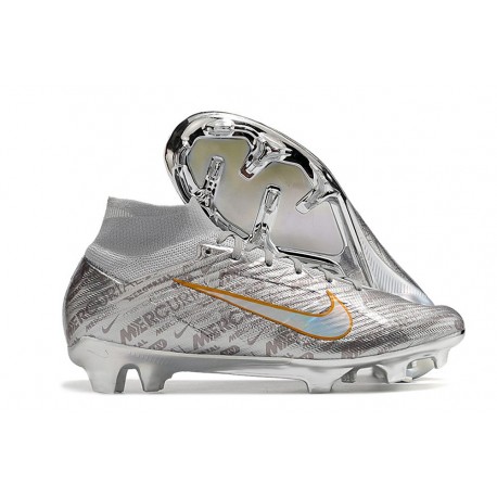 Nike Zoom Mercurial Superfly IX Elite FG Silver