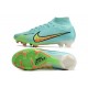 Nike Air Zoom Mercurial Superfly 9 Elite FG Blå Gul