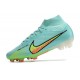 Nike Air Zoom Mercurial Superfly 9 Elite FG Blå Gul