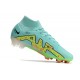 Nike Air Zoom Mercurial Superfly 9 Elite FG Blå Gul