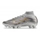 Nike Air Zoom Mercurial Superfly Elite 9 AG Silver