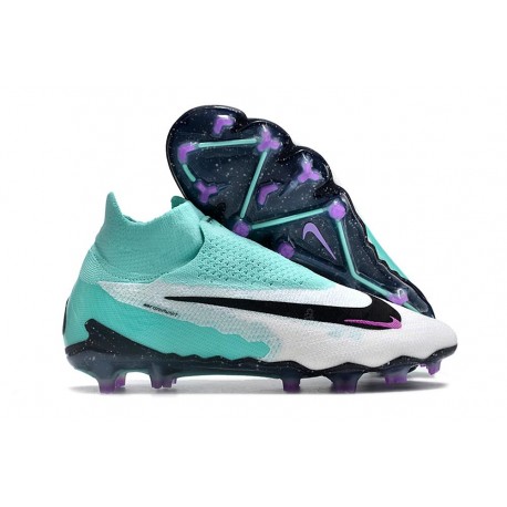 Fotbollsskor Nike Phantom GX Elite DF FG Peak Ready - Turkos Svart Fuchsia Dream Vit