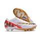 Fotbollsskor Nike Zoom Mercurial Vapor XV Elite FG Vit Svart Röd Guld