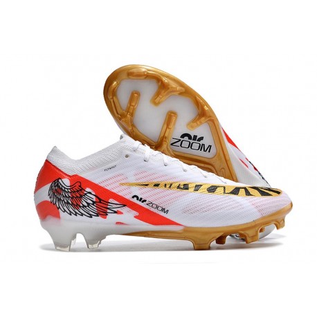 Fotbollsskor Nike Zoom Mercurial Vapor XV Elite FG Vit Svart Röd Guld