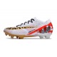 Fotbollsskor Nike Zoom Mercurial Vapor XV Elite FG Vit Svart Röd Guld