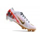 Fotbollsskor Nike Zoom Mercurial Vapor XV Elite FG Vit Svart Röd Guld