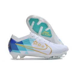 Fotbollsskor Nike Zoom Mercurial Vapor XV Elite FG Vit Blå Guld