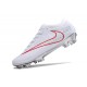 Fotbollsskor Nike Zoom Mercurial Vapor XV Elite FG Vit Röd 