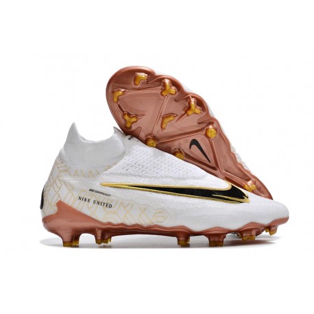 Fotbollsskor Nike Phantom GX Elite DF FG Vit Guld