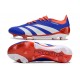 Adidas Predator 24 Elite FG Blå Vit Röd 