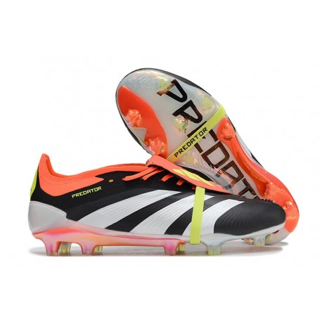 Adidas Predator Tongue Elite FG Solar Energy Svart Vit Röd
