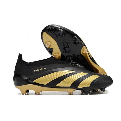 Adidas Predator Elite Laceless FG Svart Guld