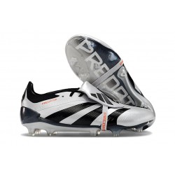 adidas Predator Foldover Tongue Elite FG Silver Svart