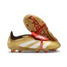 adidas Predator Foldover Tongue Elite FG Guld Vit Röd