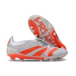 adidas Predator Foldover Tongue Elite FG Grå Röd 