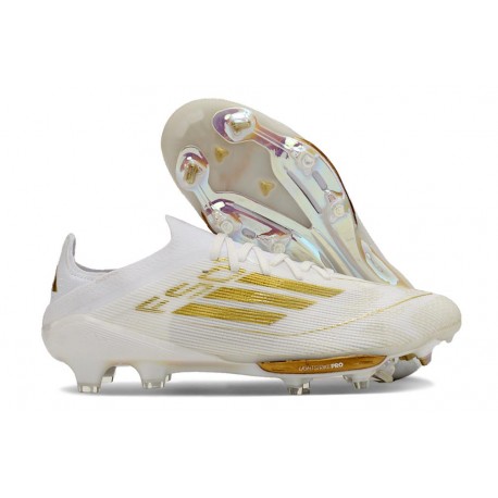 Skor adidas F50 + Elite FG Vit Guld