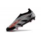 Adidas Predator Elite Snörlösa FG Svart Silver Röd 