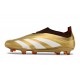 Adidas Predator Elite Snörlösa FG Guld Vit Röd