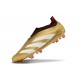 Adidas Predator Elite Snörlösa FG Guld Vit Röd