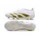 Adidas Predator Elite Snörlösa FG Vit Guld