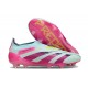 Adidas Predator Elite Snörlösa FG Blå Rosa