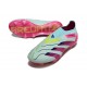 Adidas Predator Elite Snörlösa FG Blå Rosa