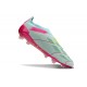 Adidas Predator Elite Snörlösa FG Blå Rosa