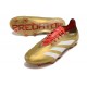 Adidas Predator 24 Elite FG Guld Vit Röd