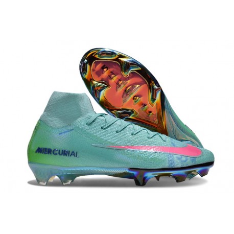 Nike Zoom Mercurial Superfly 10 Elite FG Cosmic Speed 2 - Turkos Svart