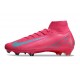 Nike Zoom Mercurial Superfly 10 Elite FG Rosa Grå