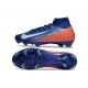 Nike Zoom Mercurial Superfly 10 Elite FG Blå Orange Vit