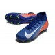 Nike Zoom Mercurial Superfly 10 Elite FG Blå Orange Vit
