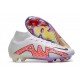 Nike Zoom Mercurial Superfly 9 Elite FG Vit Svart Röd