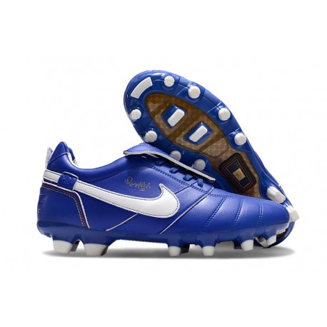 Nike Tiempo Legend 10 Elite FG Ronaldo Blå Vit