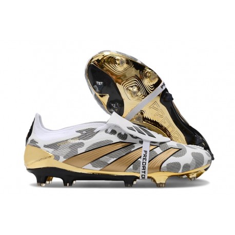 Adidas Predator Tongue Elite FG Guld Vit Grå