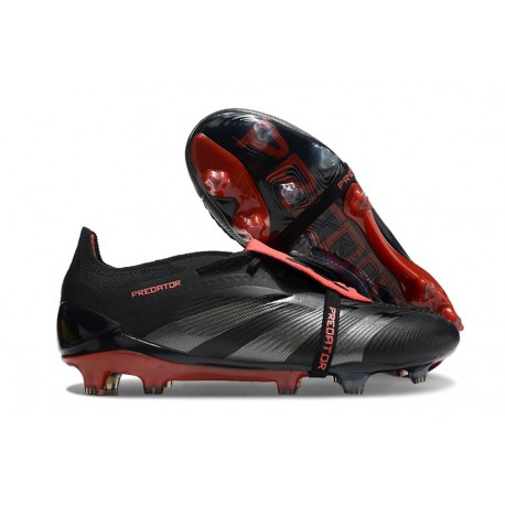 Adidas Predator Tongue Elite FG Svart Grå Röd