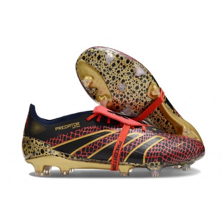 Adidas Predator Tongue Elite FG Year Of The Snake - Röd Guld Svart