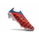 Fotbollsskor för Herrar adidas F50+ Snörlösa Elite FG Röd Vit Blå