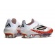 Fotbollsskor för Herrar adidas F50+ Snörlösa Elite FG X Messi Vit Svart Röd 