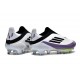 Fotbollsskor för Herrar adidas F50+ Snörlösa Elite FG X Messi Vit Svart Lila
