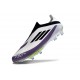 Fotbollsskor för Herrar adidas F50+ Snörlösa Elite FG X Messi Vit Svart Lila