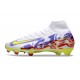 Nike Air Zoom Mercurial Superfly X Elite FG Vit Gul Lila