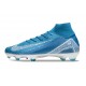 Nike Air Zoom Mercurial Superfly X Elite FG Blå Vit