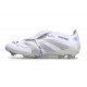 Adidas Predator Foldover Tongue Elite FG Vit Silver Blå